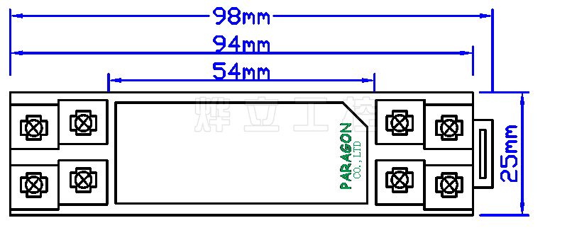 信號隔離器外形尺寸圖